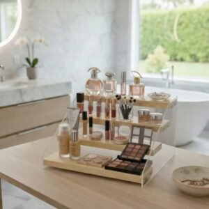 Étagère de rangement 4 niveaux – Élégante, compacte et multifonction